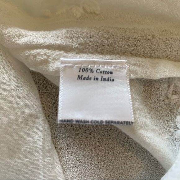 NWT Roller Rabbit White Embroidered Cotton Dress Small Boho Lined $138 Retail - Picture 9 of 16